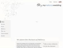 Tablet Screenshot of meinemallorcahochzeit.de